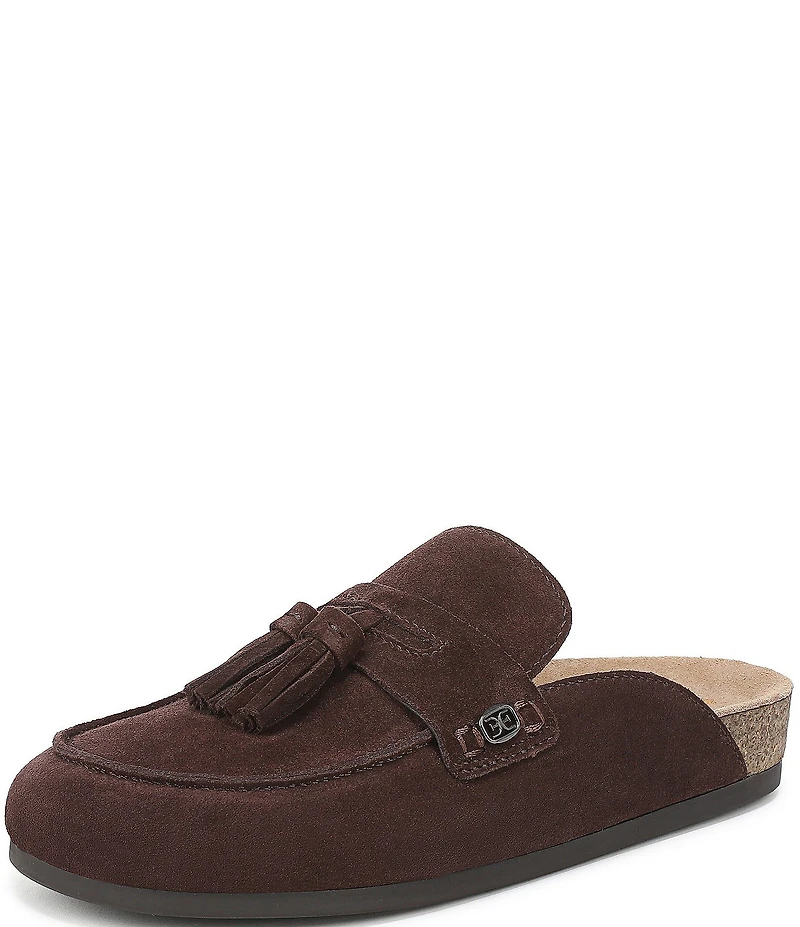 Sam Edelman Astrid Suede Tassel Detail Mules