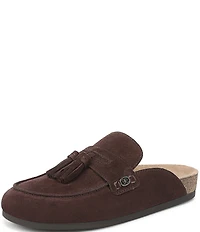 Sam Edelman Astrid Suede Tassel Detail Mules