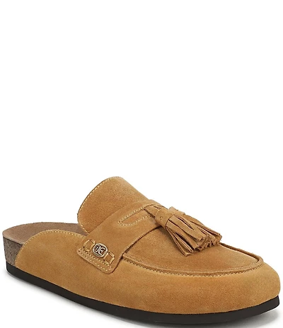 Sam Edelman Astrid Suede Tassel Detail Mules