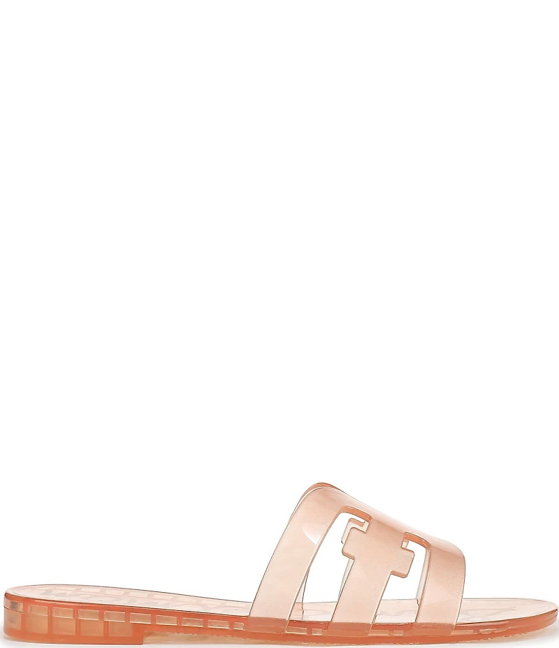 Sam Edelman Bay Clear Jelly Double E Signature Logo Slide Sandals