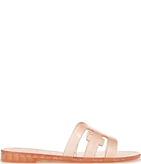 Sam Edelman Bay Clear Jelly Double E Signature Logo Slide Sandals
