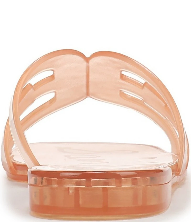 Sam Edelman Bay Clear Jelly Double E Signature Logo Slide Sandals