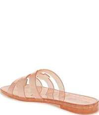 Sam Edelman Bay Clear Jelly Double E Signature Logo Slide Sandals