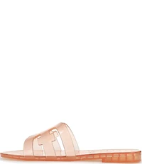 Sam Edelman Bay Clear Jelly Double E Signature Logo Slide Sandals