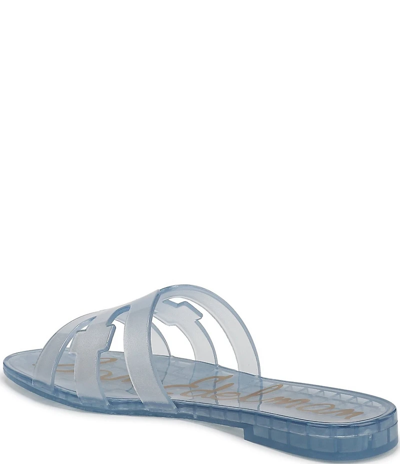 Sam Edelman Bay Clear Jelly Double E Signature Logo Slide Sandals