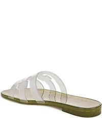Sam Edelman Bay Clear Jelly Double E Signature Logo Slide Sandals