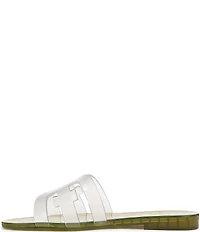 Sam Edelman Bay Clear Jelly Double E Signature Logo Slide Sandals