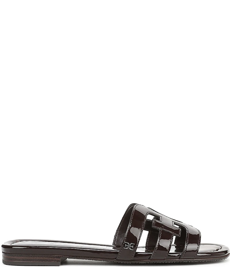 Sam Edelman Bay Patent Double E Logo Slide Sandals