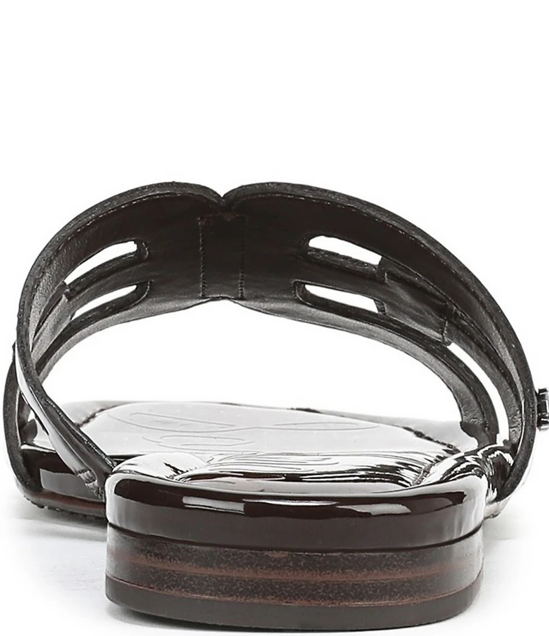 Sam Edelman Bay Patent Double E Logo Slide Sandals
