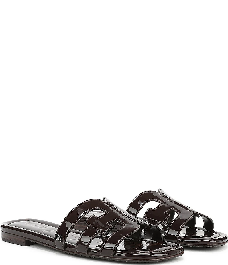 Sam Edelman Bay Patent Double E Logo Slide Sandals