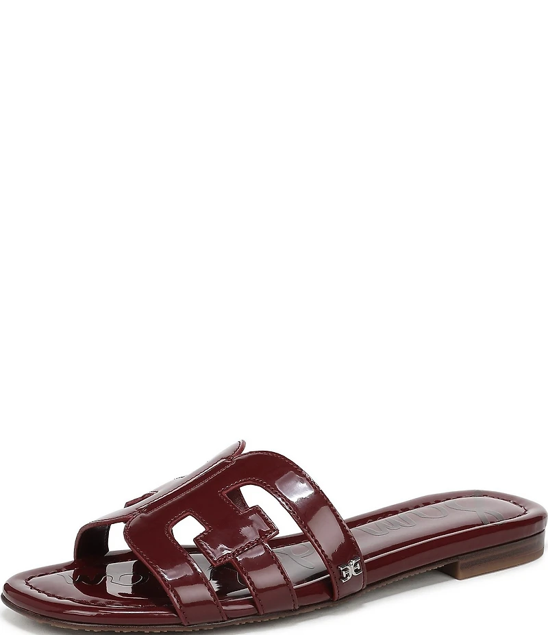 Sam Edelman Bay Patent Double E Logo Slide Sandals
