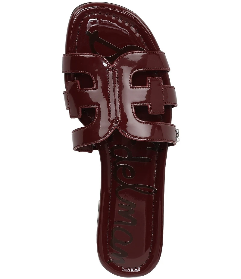 Sam Edelman Bay Patent Double E Logo Slide Sandals