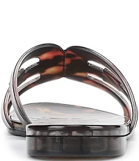 Sam Edelman Bay Jelly Double E Logo Tortoise Print Slide Sandals