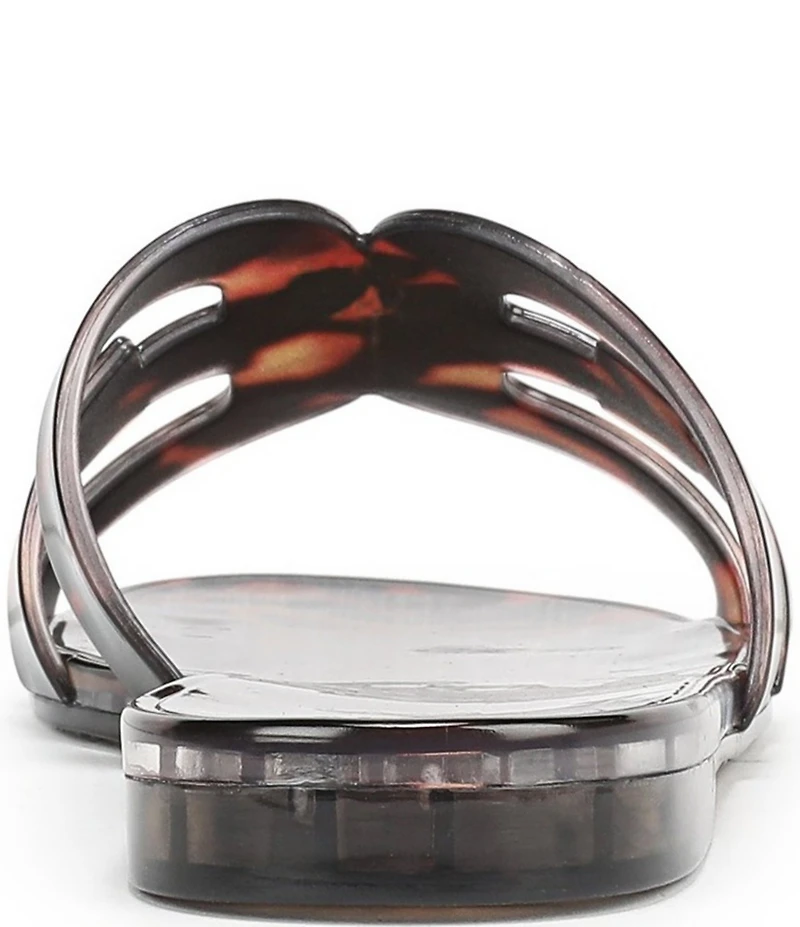 Sam Edelman Bay Jelly Double E Logo Tortoise Print Slide Sandals