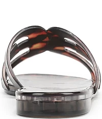 Sam Edelman Bay Jelly Double E Logo Tortoise Print Slide Sandals