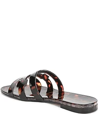 Sam Edelman Bay Jelly Double E Logo Tortoise Print Slide Sandals