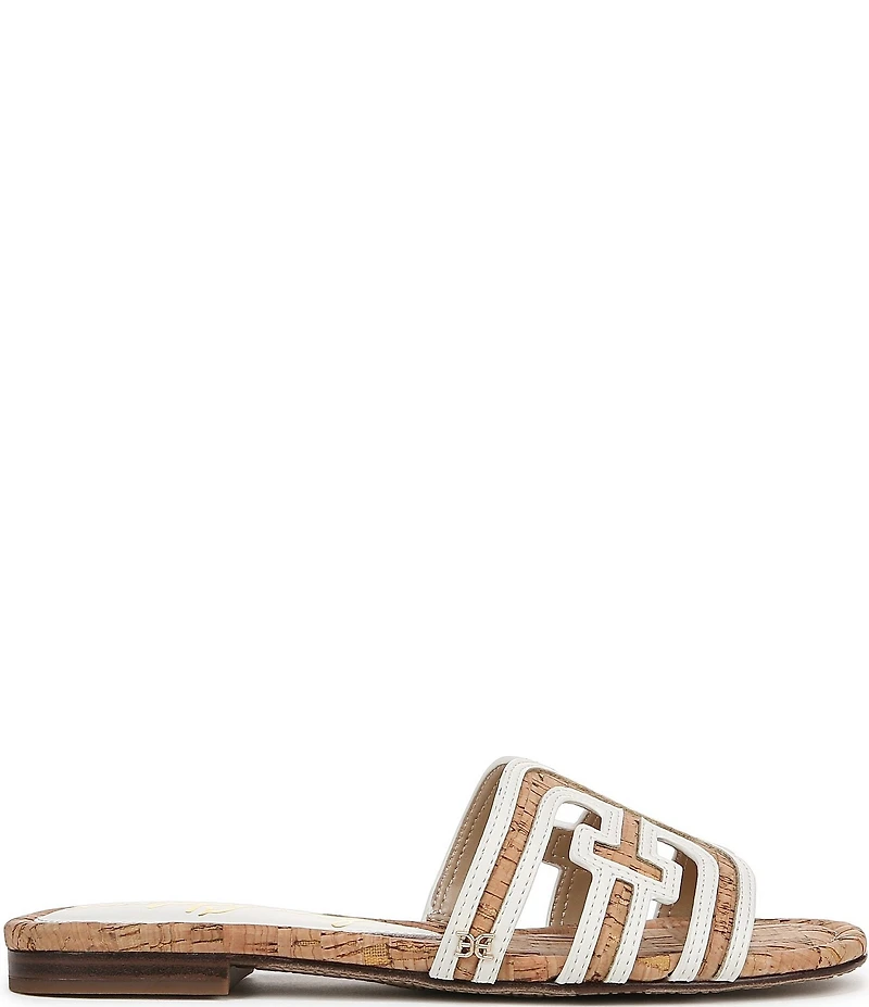 Sam Edelman Bay Cork Double E Logo Slide Sandals