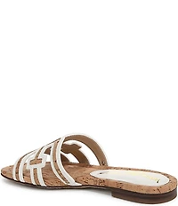 Sam Edelman Bay Cork Double E Logo Slide Sandals