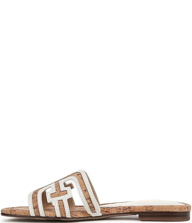 Sam Edelman Bay Cork Double E Logo Slide Sandals