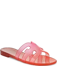 Sam Edelman Bay Ombre Jelly Double E Signature Logo Slide Sandals