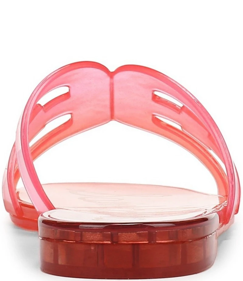 Sam Edelman Bay Ombre Jelly Double E Signature Logo Slide Sandals
