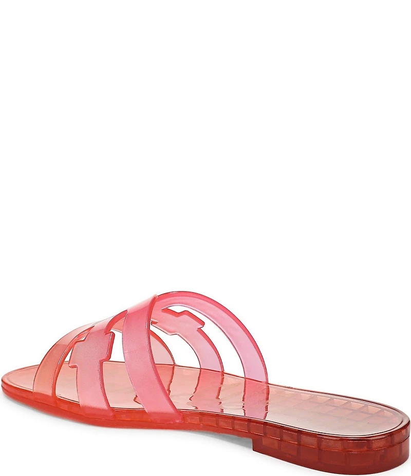 Sam Edelman Bay Ombre Jelly Double E Signature Logo Slide Sandals