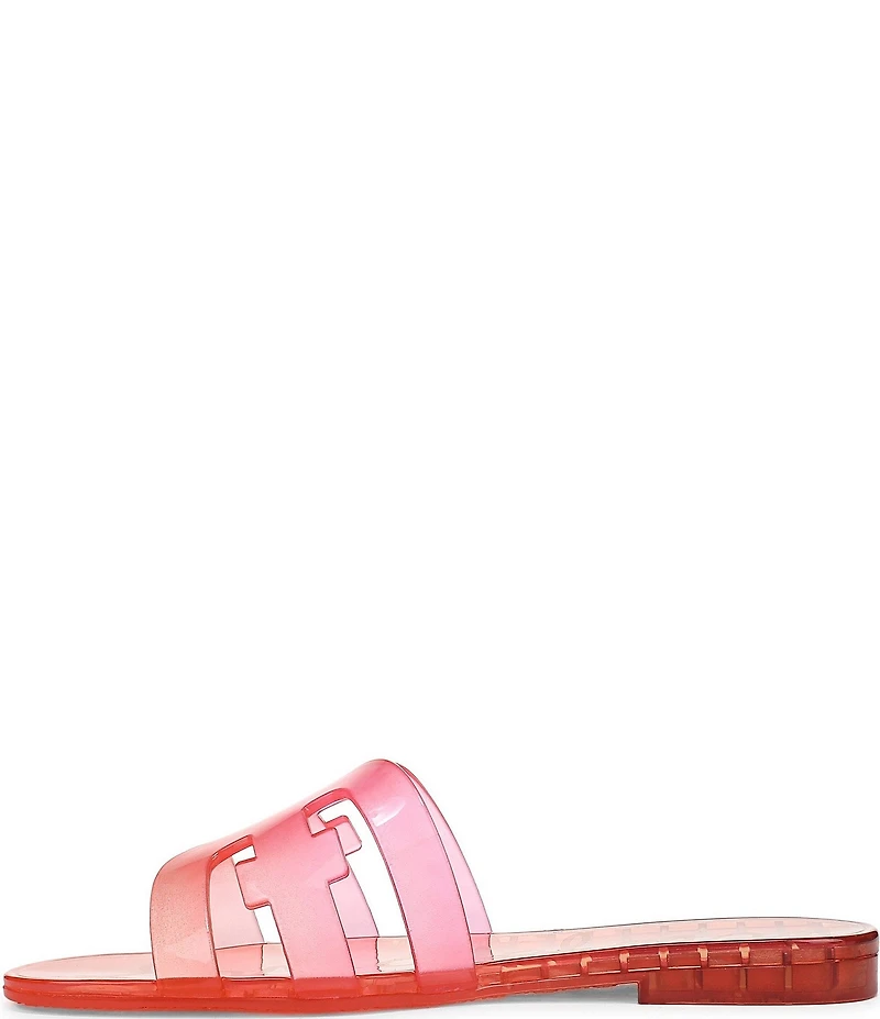 Sam Edelman Bay Ombre Jelly Double E Signature Logo Slide Sandals