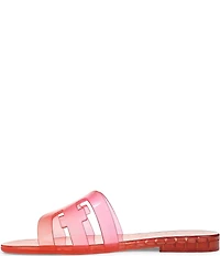 Sam Edelman Bay Ombre Jelly Double E Signature Logo Slide Sandals