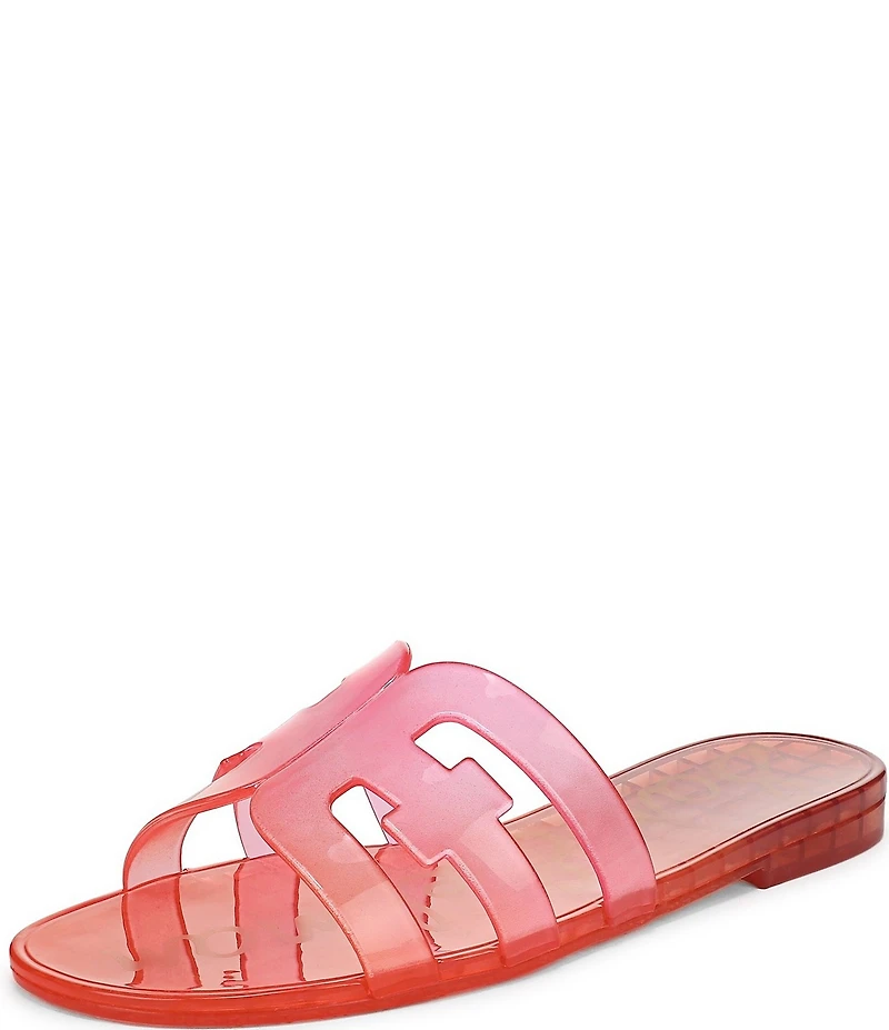 Sam Edelman Bay Ombre Jelly Double E Signature Logo Slide Sandals