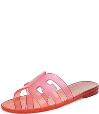 Sam Edelman Bay Ombre Jelly Double E Signature Logo Slide Sandals