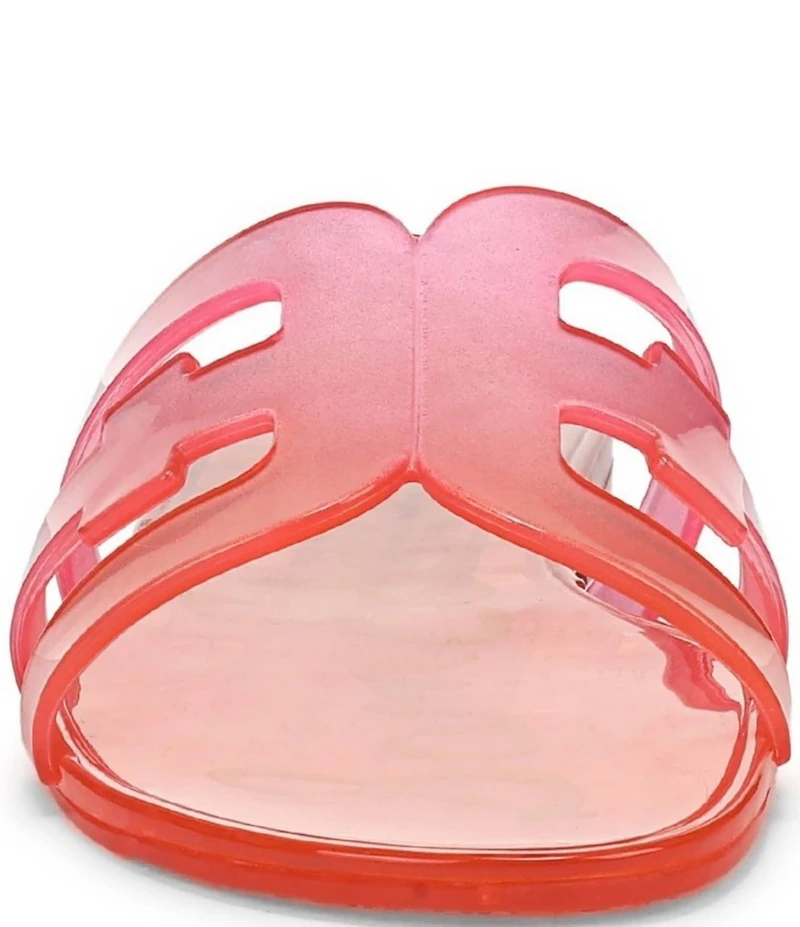 Sam Edelman Bay Ombre Jelly Double E Signature Logo Slide Sandals