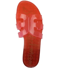 Sam Edelman Bay Ombre Jelly Double E Signature Logo Slide Sandals