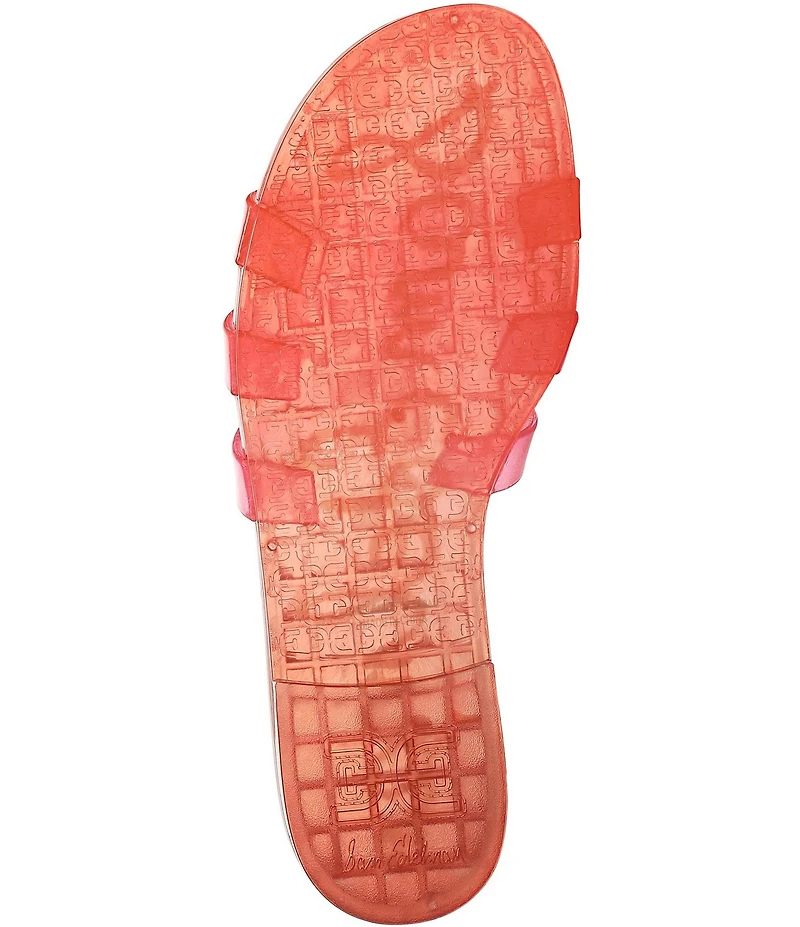 Sam Edelman Bay Ombre Jelly Double E Signature Logo Slide Sandals