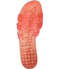 Sam Edelman Bay Ombre Jelly Double E Signature Logo Slide Sandals