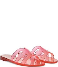 Sam Edelman Bay Ombre Jelly Double E Signature Logo Slide Sandals