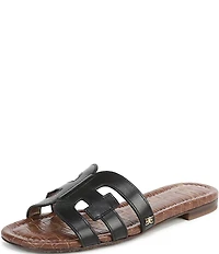 Sam Edelman Bay Leather Double E Logo Slide Sandals