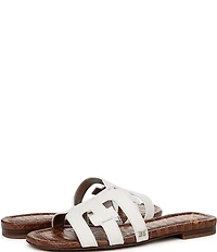 Sam Edelman Bay Leather Double E Logo Slide Sandals