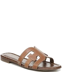 Sam Edelman Bay Leather Double E Logo Slide Sandals