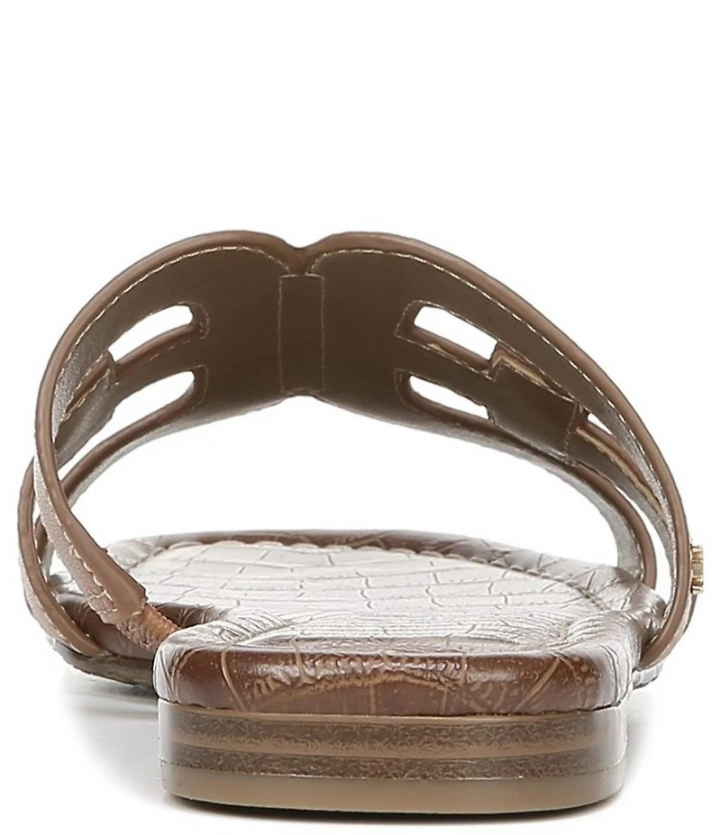 Sam Edelman Bay Leather Double E Logo Slide Sandals