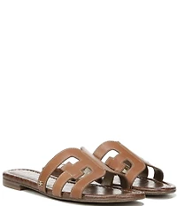 Sam Edelman Bay Leather Double E Logo Slide Sandals