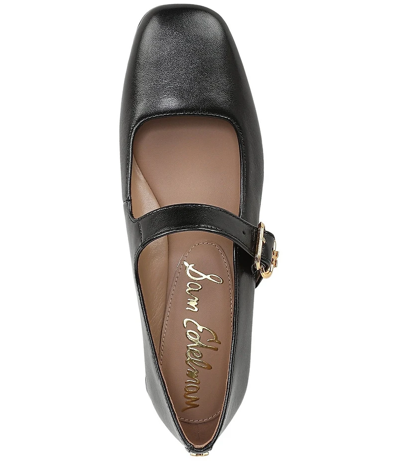 Sam Edelman Betsey Leather Square Toe Mary Jane Pumps