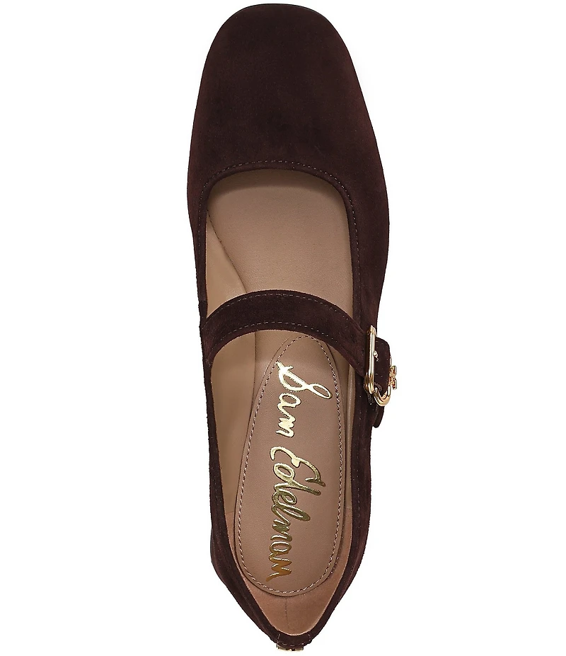 Sam Edelman Betsey Suede Square Toe Mary Janes