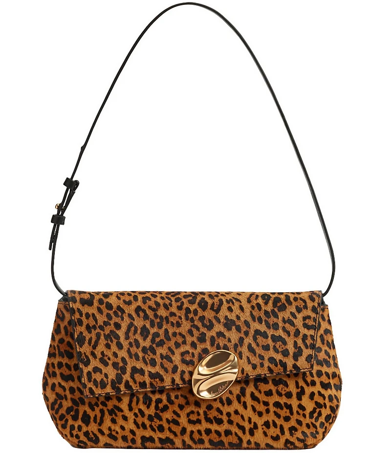Sam Edelman Bex Folded Leopard Haircalf Convertible Shoulder Bag