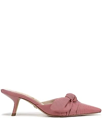 Sam Edelman Bex Silk Bow Detail Pointed Toe Dress Mules