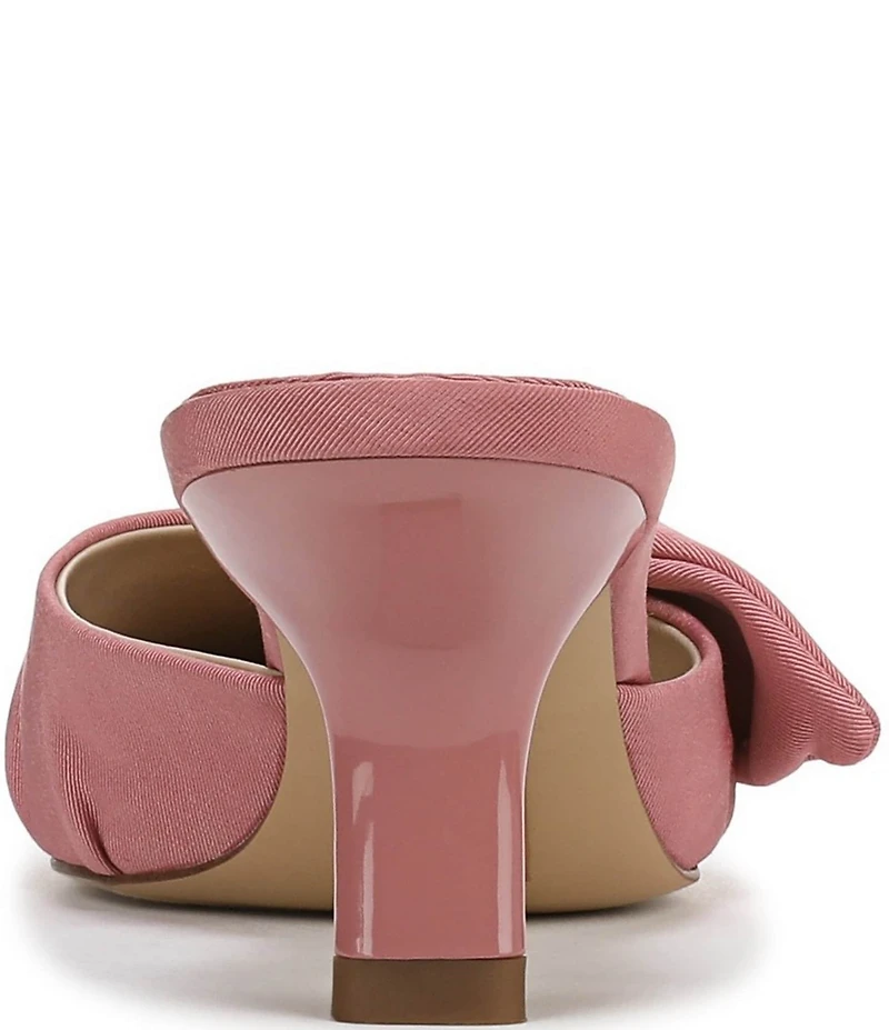 Sam Edelman Bex Silk Bow Detail Pointed Toe Dress Mules