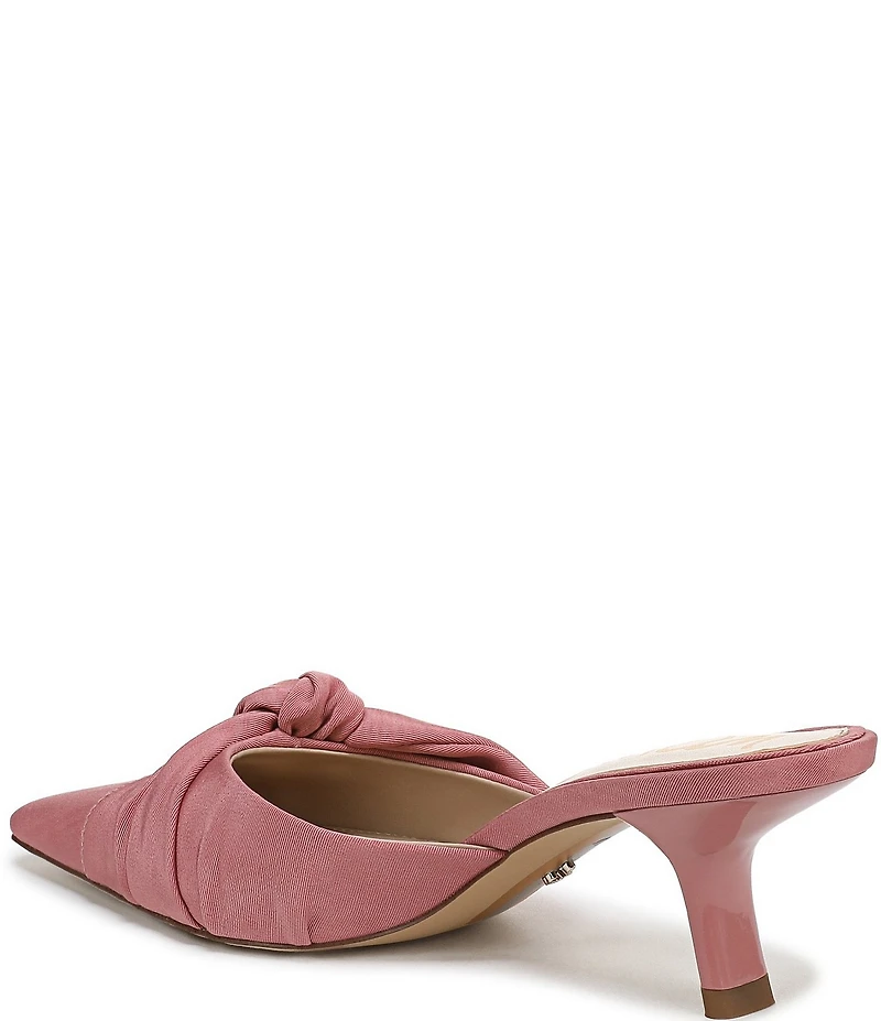 Sam Edelman Bex Silk Bow Detail Pointed Toe Dress Mules