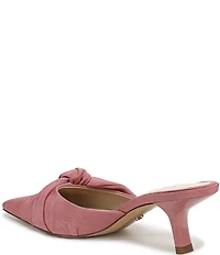 Sam Edelman Bex Silk Bow Detail Pointed Toe Dress Mules