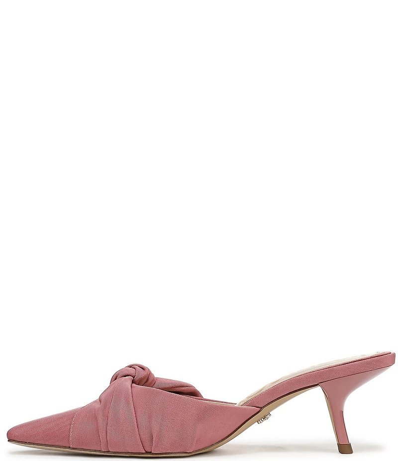 Sam Edelman Bex Silk Bow Detail Pointed Toe Dress Mules