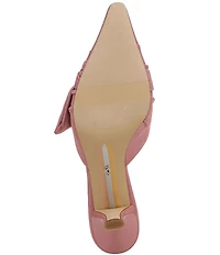 Sam Edelman Bex Silk Bow Detail Pointed Toe Dress Mules