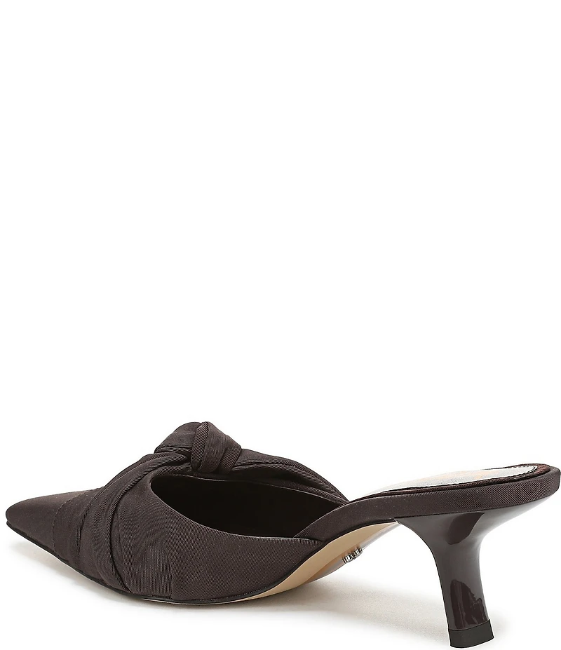 Sam Edelman Bex Silk Bow Detail Pointed Toe Dress Mules